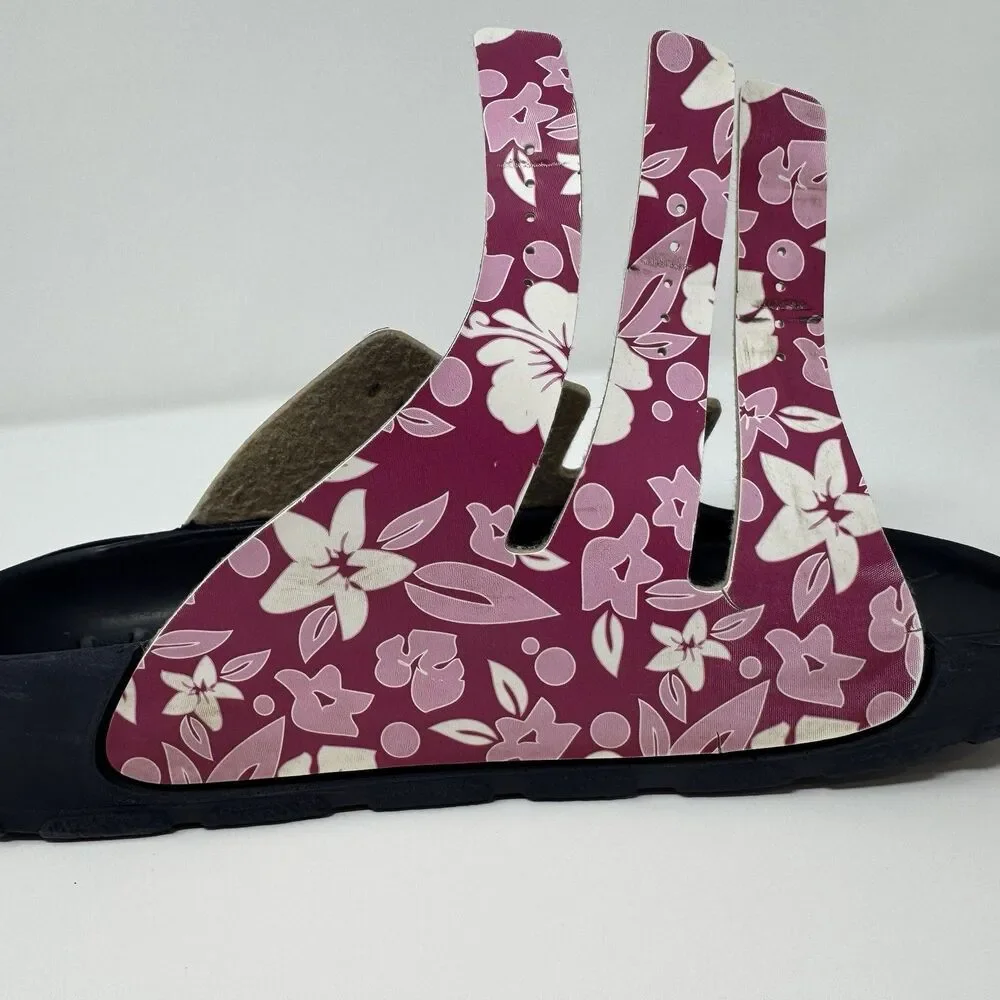 Birki’s by Birkenstock Sansibar Slide Sandal SZ 39 Floral 3 Strap Buckle Pool